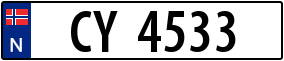 Trailer License Plate